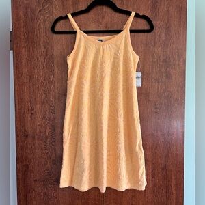 Girls orange floral cami dress